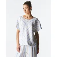 Fate+Becker Poolside Boxy Top - Stripe