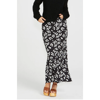 Sass Viola Bias Cut Skirt - Abstract