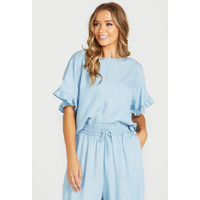 Sass Davie Top - Chambray