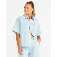 Sass Katrina Boyfriend Shirt - 94 Snow Wash