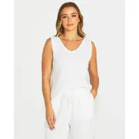 Sass Henny Tank - White