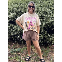 By Frankie Cowgirl Vibes Tee - Pink