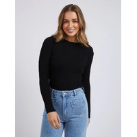 Foxwood Greta L/S Top - Black