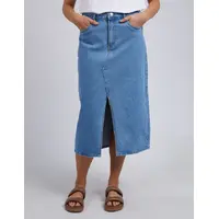 Foxwood Scout Midi Skirt - Mid Blue