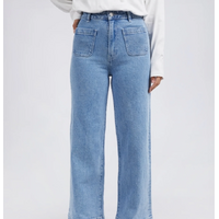 Foxwood Sarah Wide Leg Jean - Light Blue