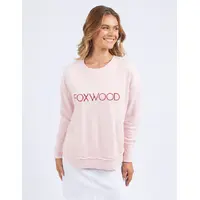 Foxwood Simplified Metallic Crew - Pale Pink