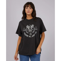 All About Eve Seeking Oversized Tee - Washed Black