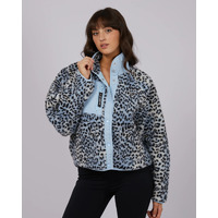 All About Eve Snow Leopard Teddy Jacket - Print