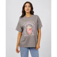 All About Eve Celestial Oversized Tee - Charcoal