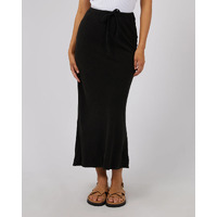 All About Eve Luxe Linen Maxi Skirt - Black