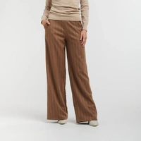 Italian Star Celine Wide Stripe Pant - Caramel