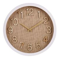 Amalfi Cunene Weave Wall Clock 40Cm - Brown