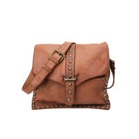 Kompanero Faustina Crossbody Bag - Cognac