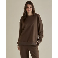 Betty Basics Easy Crew Sweat - Chocolate