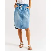 Betty Basics Alina Denim Skirt - Denim Blue