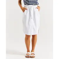 Betty Basics Alina Denim Skirt - White