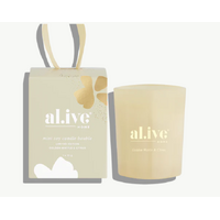 Al.ive Body Mini Soy Candle Bauble - Golden Wattle & Citrus