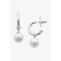 Liberte Fleur Pearl Earrings - Silver