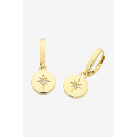 Liberte Beck Clear Earrings - Gold