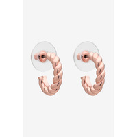 Liberte Sandy Hoop Earrings - Rose Gold