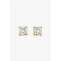 Liberte Sylvie CZ Stud Earrings - Gold