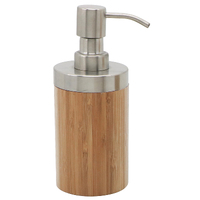 NF Living Round Dispenser 7x17 - Bamboo & Metal