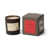 Paddywax 6oz Library Candle Charles Dickens - Tangerine, Juniper & Clove