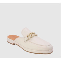 Alfie & Evie Lewis Leather Slide - Cream