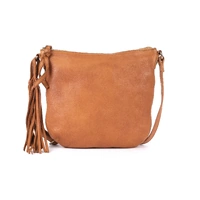 Rugged Hide Madrid Crossbody Bag - Tan