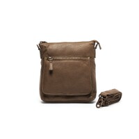 Rugged Hide Esther Leather Crossbody Bag - Brown