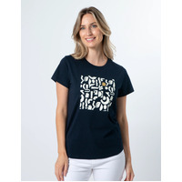 Stella + Gemma T-Shirt - Navy Geo