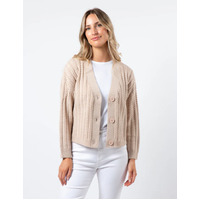 Stella + Gemma Posey Cardigan - Tan Melange