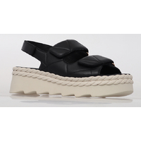 Alfie & Evie Situation W Leather Sandal - Black