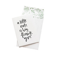 Emma Kate & Co A Little Note, A Big Thankyou Card