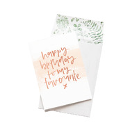 Emma Kate & Co Happy Birthday Favourite Card