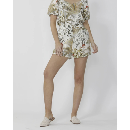 Sass-Sutton Short-Tropical Print