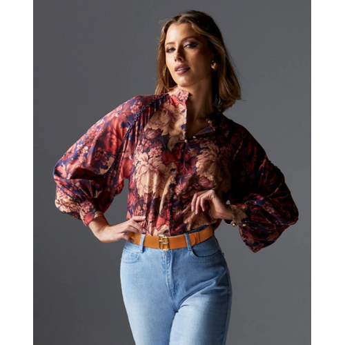 Fate+Becker Berry Kiss Blouse - Floral