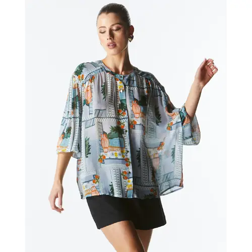 Fate+Becker The Terrace Blouse - Postcard [Size: 12]