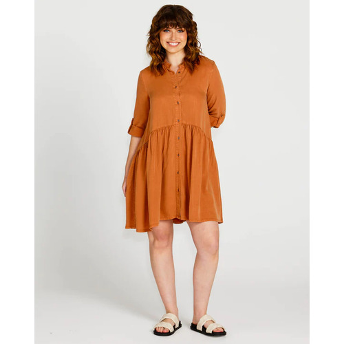 Sass Zahlia Shirt Dress - Sandy Tan