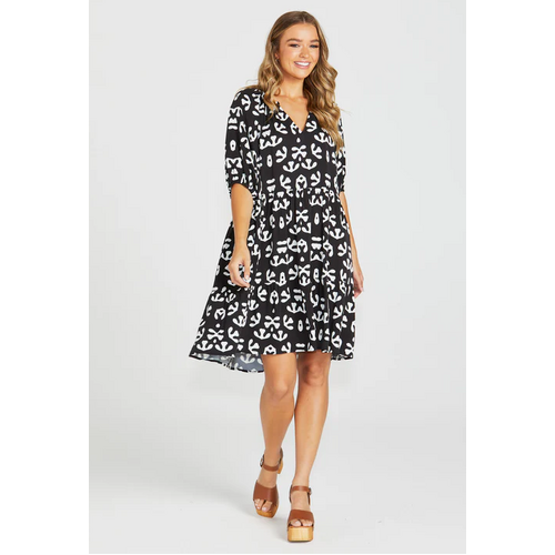 Sass Viola Dress - Abstract [Size: 14]