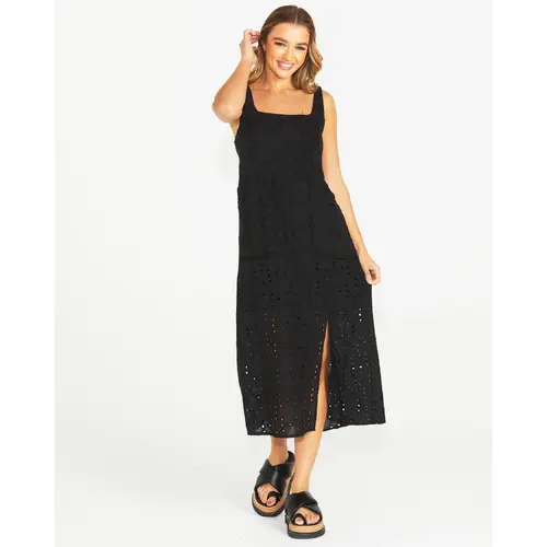 Sass Kirby Midi Dress - Black