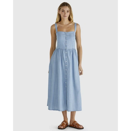 Sass Rye Midi Dress - Chambray