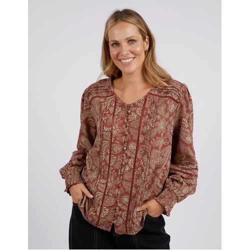 Foxwood Juliette Paisley Top - Paisley Print [Size: 12]