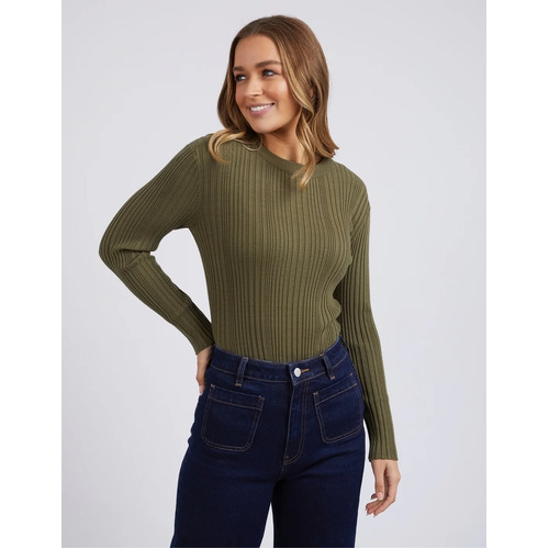 Foxwood Greta L/S Top - Olive Green