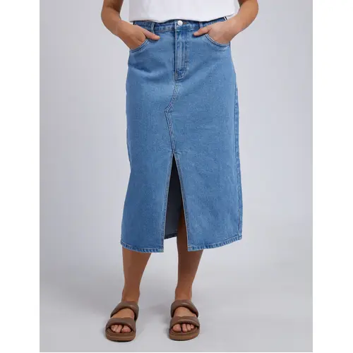 Foxwood Scout Midi Skirt - Mid Blue