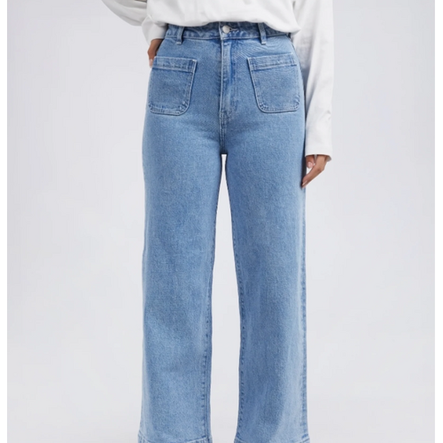 Foxwood Sarah Wide Leg Jean - Light Blue