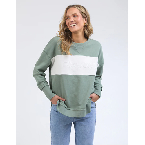 Foxwood Simplified Tonal Crew - Sage [Size: 10]