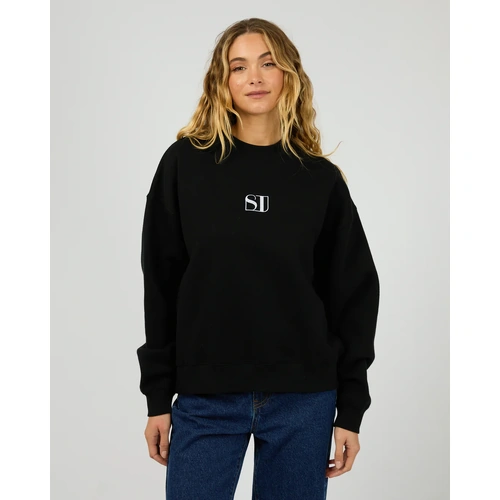 Silent Theory Silent Luxe Crew - Black