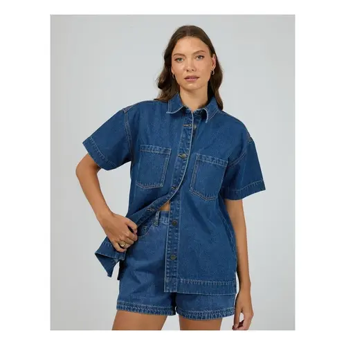 All About Eve Simi Denim Shirt - Heritage Blue [Size: 10]