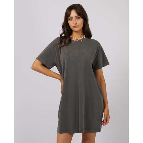 All About Eve Classic Tee Dress - Charcoal